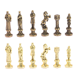 Шахматы Ренессанс из бронзы с доской из натурального камня Змеевик Decorative Thematic Chess варинант исполнения - 5 | Loft Concept в Костроме