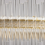 Люстра круглая с прозрачными стеклянными трубками 51 см Nembus варинант исполнения - 9 | Loft Concept в Костроме