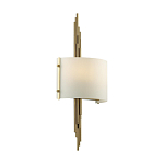 Бра с изогнутым плафоном на бронзовом основании с вертикальным декором из металлических трубок Sohne варинант исполнения - 7 | Loft Concept в Костроме