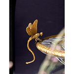 Чаша из прозрачного стекла с рельефным ободком и фигурками стрекоз Eden Garden варинант исполнения - 4 | Loft Concept в Костроме