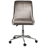 Кресло офисное с обивкой из серого велюра Stylish Velor Office Chair варинант исполнения - 6 | Loft Concept в Костроме