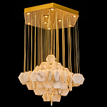 Люстра с фигурными подвесками из натурального камня Glowing Spheres варинант исполнения - 1 | Loft Concept в Костроме