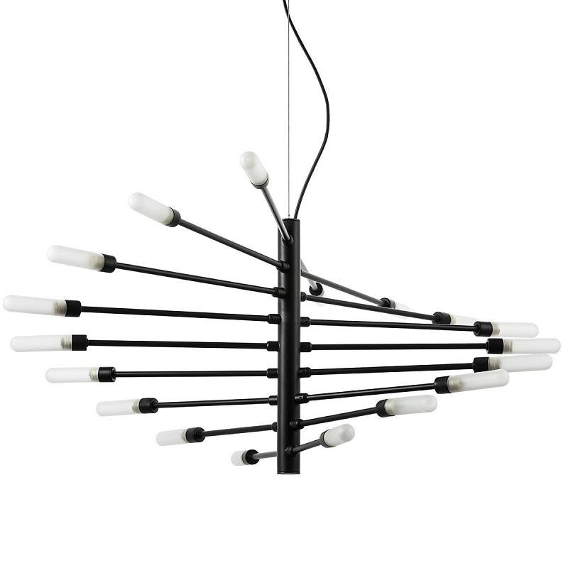 Люстра Gradenigo Chandelier Черный Белый Люстра Gradenigo Chandelier Черный Белый в Костроме | Loft Concept