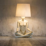 Лампа MANNEQUIN LAMP с абажуром телесный замок варинант исполнения - 5 | Loft Concept в Костроме