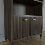 Книжный Стеллаж Elsa Dreams Walnut с задней стенкой варинант исполнения - 2 | Loft Concept в Костроме