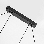 Светодиодная люстра Black LED Circle and Oval Lamp варинант исполнения - 3 | Loft Concept в Костроме