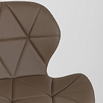 Стул с коричневым сиденьем из экокожи JEROEN варинант исполнения - 7 | Loft Concept в Костроме