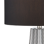 Настольная лампа с черно-белым узором Wavy Stripes варинант исполнения - 1 | Loft Concept в Костроме