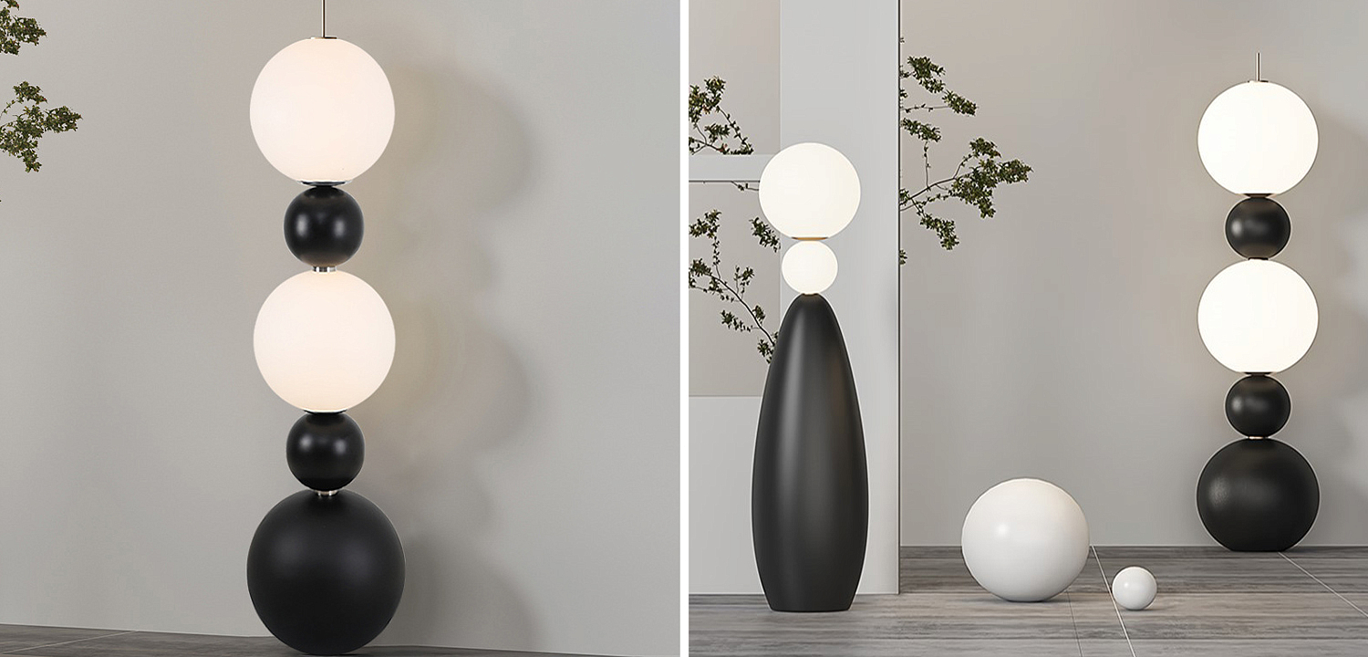 Торшер Five Round Shapes Floor Lamp Торшер Five Round Shapes Floor Lamp - Loft-Concept в Костроме