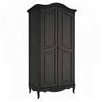 Шкаф черный из массива бука в стиле прованс Black Provence варинант исполнения - 3 | Loft Concept в Костроме