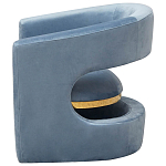 Кресло голубое Walsh Blue Armchair варинант исполнения - 5 | Loft Concept в Костроме