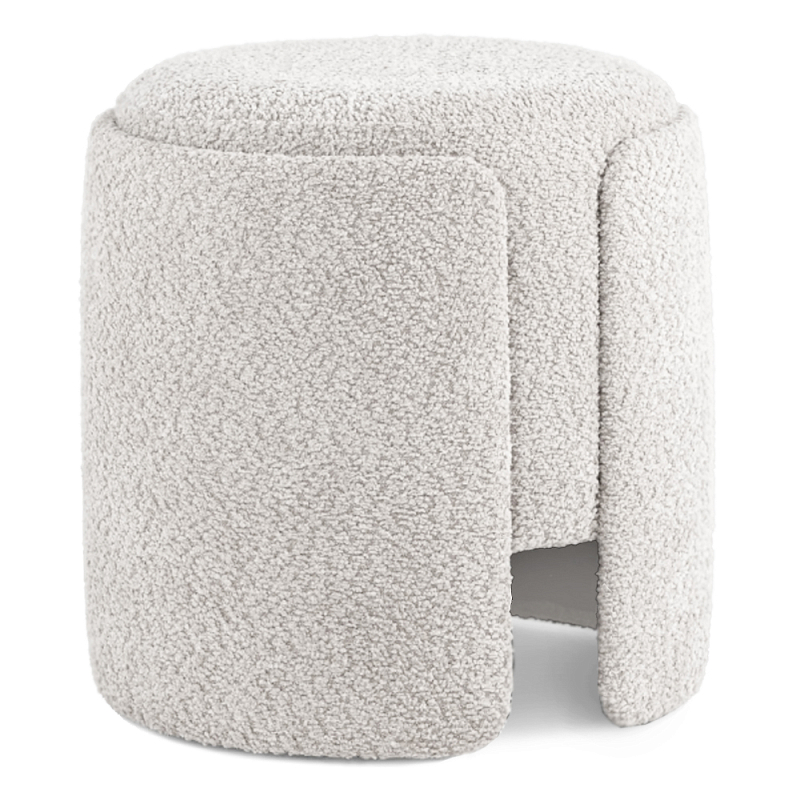 Дизайнерский Пуф Букле Poof Alice Light Gray Boucle Светло-серый Дизайнерский Пуф Букле Poof Alice Light Gray Boucle Светло-серый в Костроме | Loft Concept