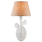 Бра с белым каркасом и тканевым абажуром Natural Stems варинант исполнения - 2 | Loft Concept в Костроме