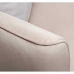 Диван двухместный раскладной светло-серый с кантом Pride варинант исполнения - 6 | Loft Concept в Костроме