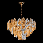 Люстра с многослойными белыми и прозрачными подвесками Character Chandelier варинант исполнения - 4 | Loft Concept в Костроме