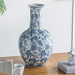 Ваза с классическим узором шинуазри синего цвета Blue & White Ornament  варинант исполнения - 5 | Loft Concept в Костроме