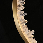 Подвесной светильник обрамленный элементами в виде кристаллов Smooth Shine варинант исполнения - 5 | Loft Concept в Костроме