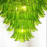 Люстра из семи ярусов зеленого стекла Independence варинант исполнения - 7 | Loft Concept в Костроме