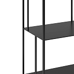 Высокий стеллаж из металла Menzie High Metal Rack Black варинант исполнения - 3 | Loft Concept в Костроме