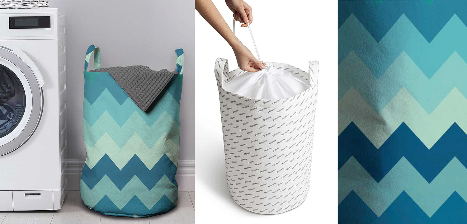 Корзина Blue Chevron Basket Корзина Blue Chevron Basket - Loft-Concept в Костроме