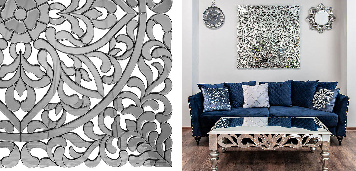 Зеркальное панно Openwork Mirror Square - Loft-Concept в Костроме