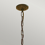 Люстра бронзового цвета с 6-ю лампами и подвесками из оптического стекла в классическом стиле Feiss варинант исполнения - 4 | Loft Concept в Костроме