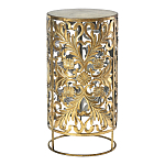 Столик приставной с цветочной резной фактурой Madagascar варинант исполнения - 1 | Loft Concept в Костроме