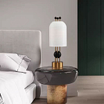 Настольная лампа в виде фонаря с белым фактурным абажуром Echoes of Light варинант исполнения - 7 | Loft Concept в Костроме