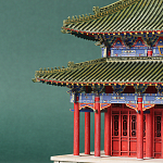 Макет Китайской пагоды миниатюра Дворцовый парк Синцинь в Пекине варинант исполнения - 1 | Loft Concept в Костроме