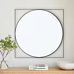 Зеркало в черной металлической раме Urban Style Mirror варинант исполнения - 3 | Loft Concept в Костроме