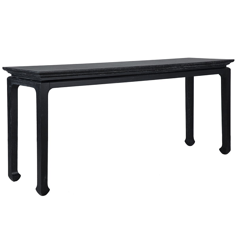Консоль Black Curved Console Черный Консоль Black Curved Console Черный в Костроме | Loft Concept