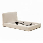 Кровать со съемным бежевым чехлом из ткани букле White Boucle Collection варинант исполнения - 2 | Loft Concept в Костроме