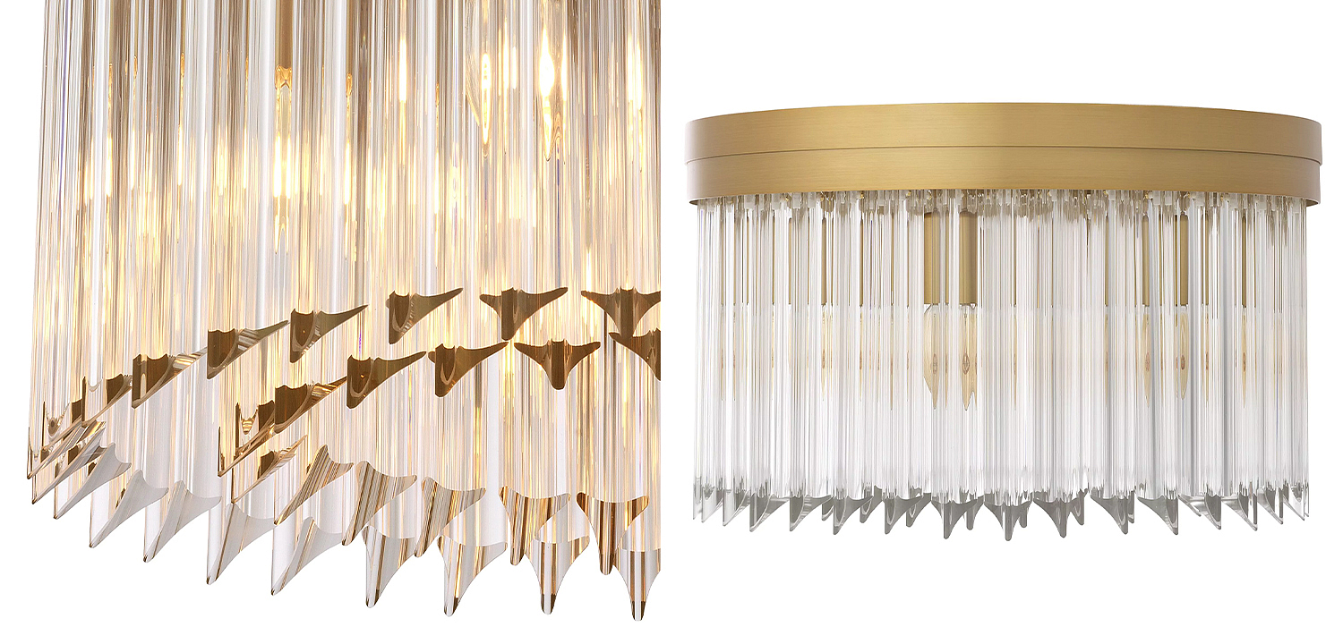Потолочный светильник Eichholtz Ceiling Lamp Evina Потолочный светильник Eichholtz Ceiling Lamp Evina - Loft-Concept в Костроме