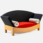 Дизайнерский диван с двумя подушками-валиками Poltronova Mitzi Sofa варинант исполнения - 3 | Loft Concept в Костроме