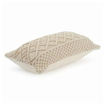 Чехол на подушку с макраме бежевого цвета Macrame варинант исполнения - 1 | Loft Concept в Костроме