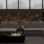 Гипсовая 3D панель с принтографией PM-41 варинант исполнения - 4 | Loft Concept в Костроме