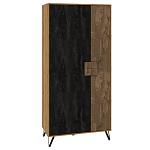 Шкаф двухдверный с 2-мя отделами с полками Stone Effect варинант исполнения - 1 | Loft Concept в Костроме