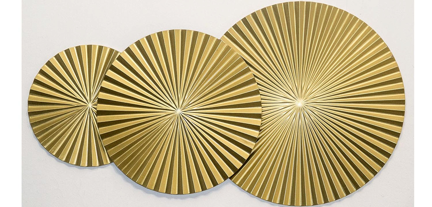 Арт-объект Apollo Gold Wall Plaque Disc 3 Арт-объект Apollo Gold Wall Plaque Disc 3 - Loft-Concept в Костроме