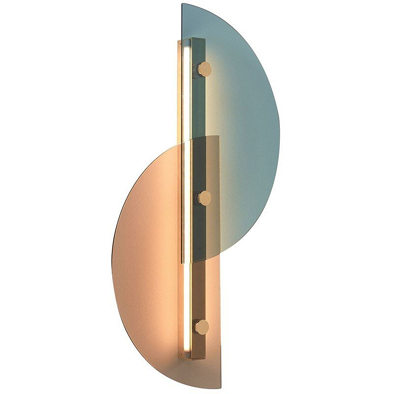 Бра Papillon Lamp ARFLEX Латунь Голубой пастельный Медь светлая Бра Papillon Lamp ARFLEX Латунь Голубой пастельный Медь светлая в Костроме | Loft Concept