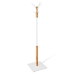 Вешалка с квадратным основанием и 4-мя белыми металлическими крючками Industrial Metal Rust варинант исполнения - 1 | Loft Concept в Костроме