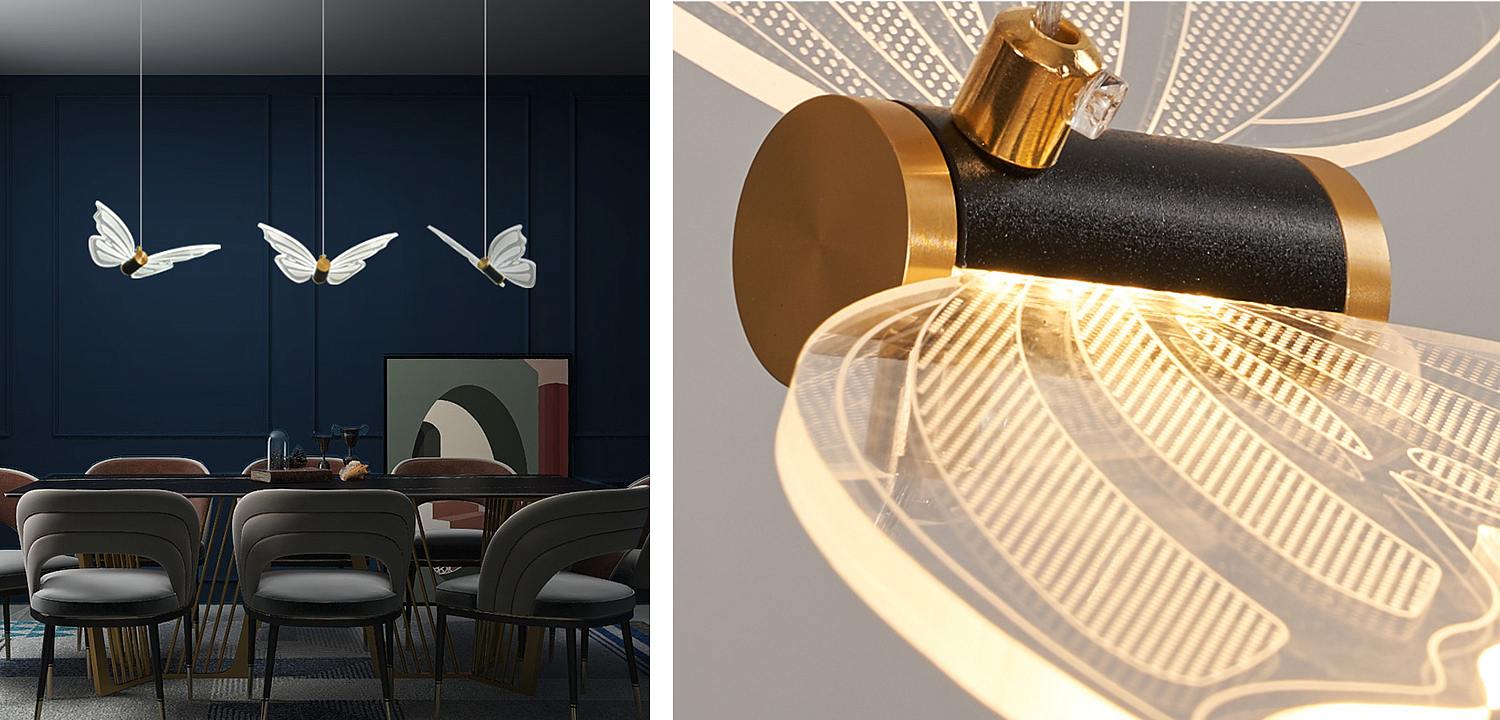 Люстра Glass butterfly chandelier B Люстра Glass butterfly chandelier B - Loft-Concept в Костроме