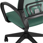 Офисное кресло с основанием из черного пластика Desk chairs Green варинант исполнения - 7 | Loft Concept в Костроме