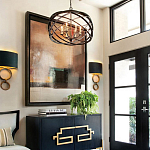 Люстра черная из эллиптических элементов Overlapping Orbits варинант исполнения - 2 | Loft Concept в Костроме