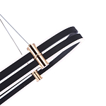 Люстра светодиодная в форме овала из акрила и алюминия с пультом для регулировки света Ring Horizontal Anthracite варинант исполнения - 3 | Loft Concept в Костроме