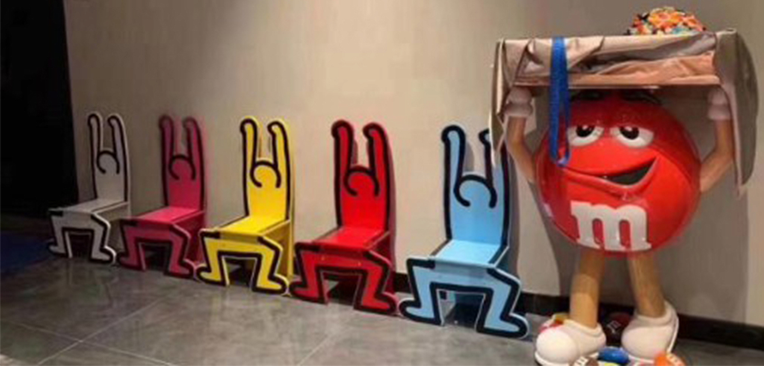 Детский стул Chaise Keith Haring Dancer Vilac Голубой Детский стул Chaise Keith Haring Dancer Vilac Голубой - Loft-Concept в Костроме