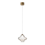 Подвесной светильник с плафоном из фактурного прозрачного стекла Light Ensemble варинант исполнения - 3 | Loft Concept в Костроме