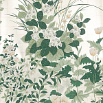 Обои ручная роспись Uki Hana Original Colourway on 12 Carat White Gold gilded paper варинант исполнения - 1 | Loft Concept в Костроме