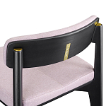 Барный стул из массива ясеня с обивкой из рогожки Elegant Ash Shape варинант исполнения - 5 | Loft Concept в Костроме