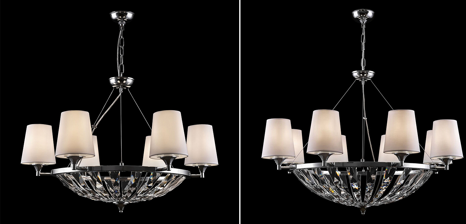 Люстра Odarnat Chandelier chrome Люстра Odarnat Chandelier chrome - Loft-Concept в Костроме