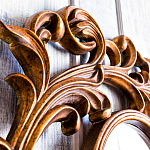 Зеркало настенное с рамой цвета античная бронза Classic Ornament Mirror варинант исполнения - 4 | Loft Concept в Костроме